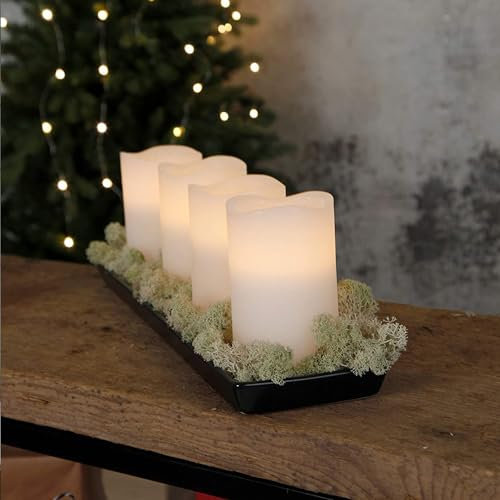 LED-Wachskerzen 'May', 4er Set