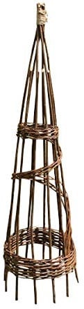 Selections Spiral Willow Garden Obelisk Plant Support for Climbers (1.15m)