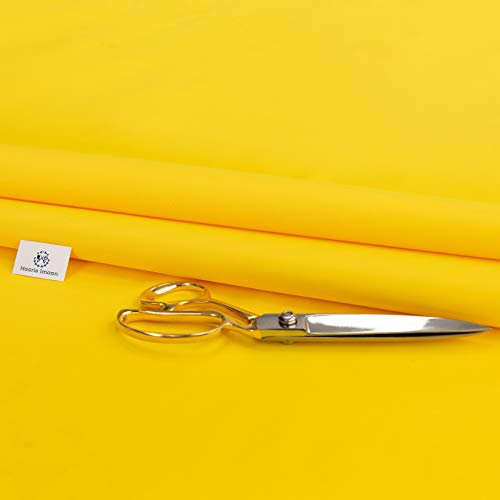 Haaris Imaan Water Resistant Polyester Fabric | Premium Upholstery Fabric for Outdoor, Garden | Perfect for Beanbags, Cushions, Curtains, Pallet Sofas Furnishing | Sold by The Meter (Yellow)