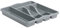 Wham 5 Compartment Silver/Grey Plastic Cutlery Holder Tray Drawer Organiser Rack