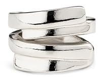 Uno de 50 Anello irregolare placcato argento Sterling