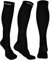 Physix Gear Sport Kompressionsstrümpfe Damen & Herren Stützstrümpfe (20-30mmHg) für Wassereinlagerungen, Flugreisen & Sport Kompressionssocken Langlebige Laufsocken Compression Socks BLACK S/M