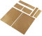 Dpofirs YSPF0268 Gold Color Controller Aufkleber für PS5, Konsolendekoration Skin Cover für PS5, Frosted Protective Film Sticker für PS5