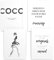 Papierschmiede® Premium Spruchposter Set 4er DIN A2 (42x59 cm) Motiv: Coco Brush, Fashion Quote, Poster mit Sprüchen, Coco Bild, Wanddeko mit Spruch fürs Wohnzimmer Schlafzimmer ohne Rahmen