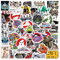 Ghostbusters Stickers American Movie Crux Play Stickers Horror Halloween Stickers 50 Pack Water Bottles Waterproof Laptop Trendy Aesthetic Skateboard Guitar Computer Phone Stickers for Movie Fans