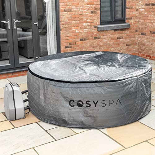 CosySpa Hot Tub Thermal Insulation Cover - Universal Spa Blanket | Save 40% On Energy Bills | Round & Octagonal Double Layered (2-4 Seat 165x70cm | Round)