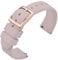 ANNEFIT Uhrenarmband 20mm Silikon, Schnellverschluss Kautschuk Armband mit Roségold Schnalle für Herren Damen (Hellrosa)