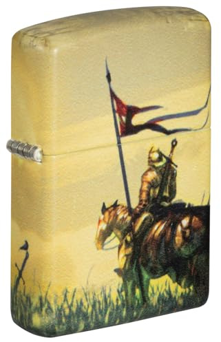 Zippo Windproof Lighter, Medieval Design – 540°, Colour Image – Refillable, Reusable, Windproof Design – Comes in Gift Box – Made in the USA