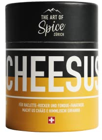 The Art of Spice Cheesus - Käse Gewürz ideal für Raclette und Fondue - hochwertiges Gewürzpulver für deftige Käse- & Kartoffelgerichte vegan 70 g