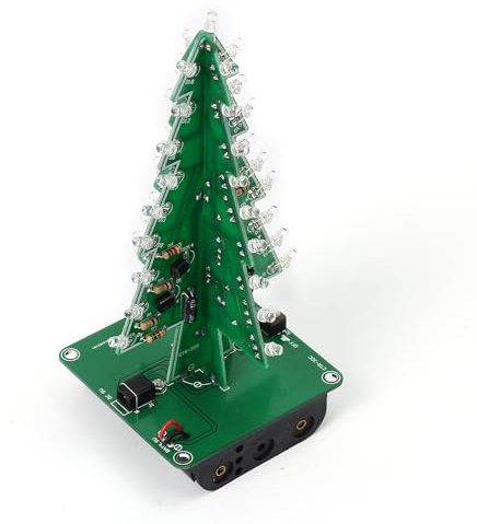 DONGKER Albero Natale 3D RGB,Kit Alberi Natalizie Fai-da-Te con 36 Luci LED per Regali di Natale Decorazioni Natalizie