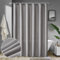 MIULEE Tenda per Doccia 200 x 240 cm Grigio Impermeabile Resistente Alla Muffa in Lavatrice Poliestere con 14 Ganci