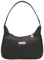 QKEPCY Umhängetasche Damen Handtasche Vintage 90s Women's Shoulder Bag Leder Tasche Kleine Mini Handtasche y2k Fashion Handtaschen für Frauen Reißverschlusstasche (Schwarz)