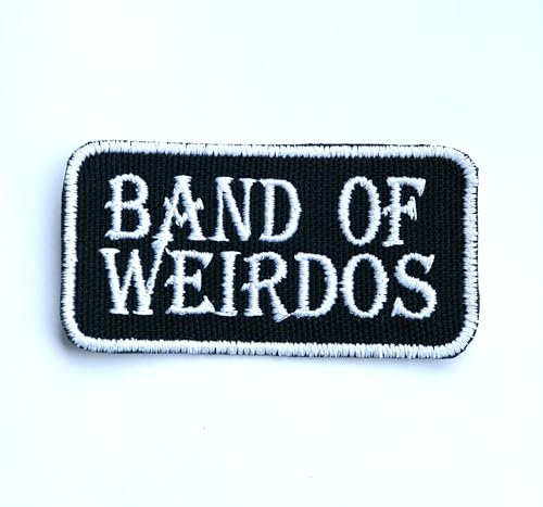 Band of Weirdos Patch Aufnäher – Abzeichen zum Aufnähen oder Aufbügeln – trendiges Modeaccessoire – einzigartiges dekoratives Logo für Jacken, Jeans und Taschen – Vintage – Bekleidung