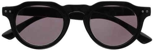 OPULIZE RIO - Sonnenlesebrille - Rahmen Oben Flach - UV400 Sonnenschutz - Schwarz - Damen Herren - Federscharniere - S53-1- +3.00