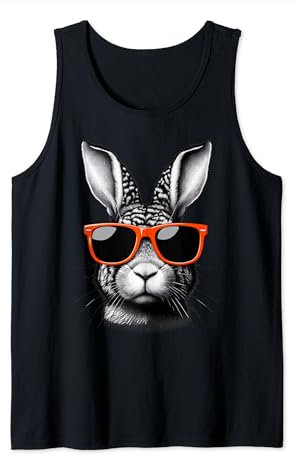 Cooles Osterhase trägt Sonnenbrille Grafikkunst Tank Top