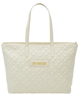 Borsa donna Love Moschino shopping ecopelle trapuntata avorio B25MO42 JC4166PP1LLA0110 Grande