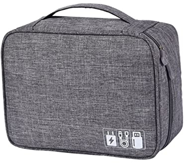 Cable Organizer Bag for Travel with Cushioned Interior and Waterproof