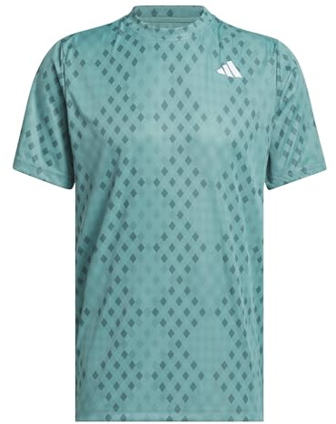 Adidas Herren Club Tennis Climacool Graphic T-Shirt, Powder Teal/Preloved Teal, XL
