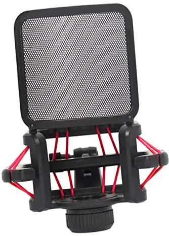 Mikrofon Schutzcover Mit Anti Vibrationsfunktion Windschutz Und Schallschutz Tragbarer Mikrofonfilter Für Studioaufnahmen Und Streaming PC 11