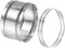 PATIKIL 180mm/7 Duct Connector, Galvanized Steel Duct Coupling Vent Coupler Dryer Pipe Coupling Hose Extension Connector with Duct Clamps for HVAC Exhaust Fan Vent Systems, 4 Long