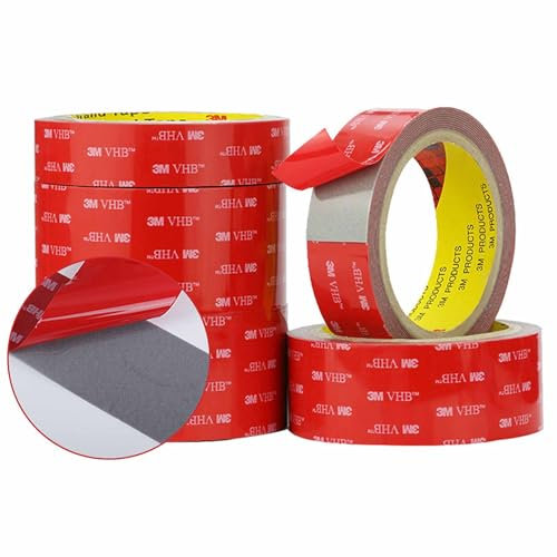 Double Sided Tape, Mounting Tape, 20mm x 3meter, Durable Waterproof Foam, Strong Adhesive, Double Sided for Car, Home and Office Decor
