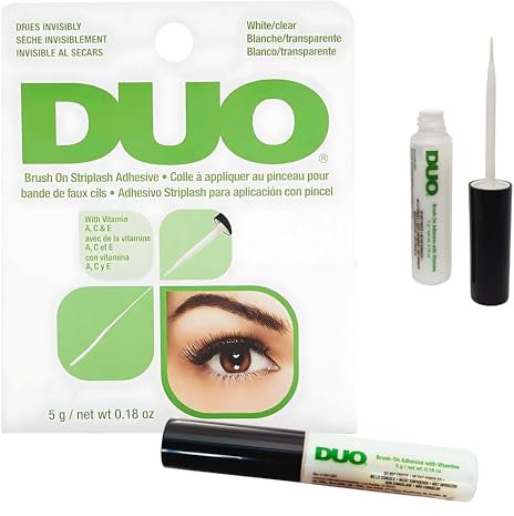 Wasser-resistenter DUO Kleber für Wimpern und Augenbrauen, geruchlos, vegan (5ml)
