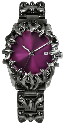 BARAMON Orologio da uomo retrò moda vintage orologio da polso casual gotico steampunk quarzo analogico orologio da mano Hip Hop Cool Alien Y2K orologio maschile