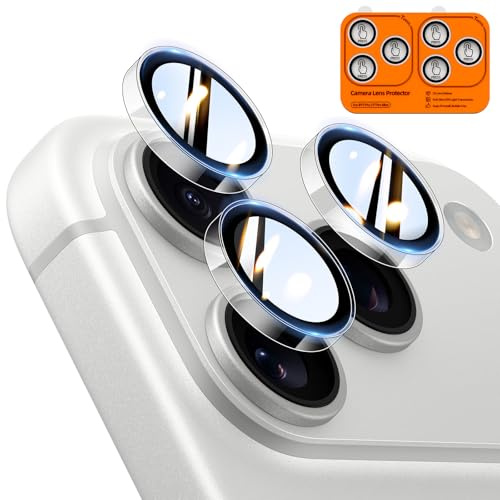 TOCOL 2 Sets für iPhone 17 Pro Kameraschutz, Einfache Montage, Transparent | Kameraschutz für iPhone 17 Pro Max / 17 Pro, Ultra HD Kamera Schutz, 9H Stoßfest Kratzfest Camera Cover, Hüllenkompatibel