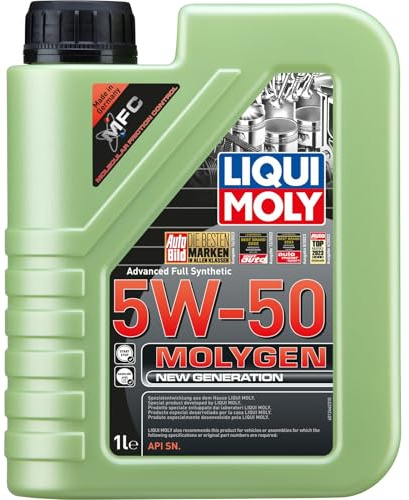 LIQUI MOLY Motoröl 5W-50 Molygen Motor Öl API SN New Generation 1L Kompatibel mit MERCEDES-BENZ C-Klasse Limousine W204 E-Klasse Limousine W211 C-Klasse T-modell S204 A-Klasse W169, AUDI