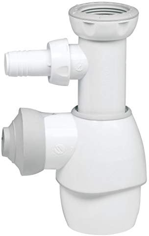 Wirquin 30723208 Siphon tout en un universel lavabo évier, blanc