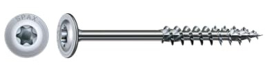 SPAX Holzbauschraube, 8,0 x 200 mm, 50 Stück, T-STAR plus, Tellerkopf, Teilgewinde, 4CUT, WIROX A3J, 251010802005