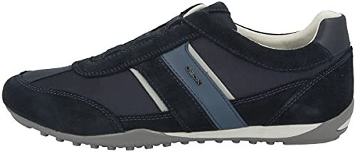 Geox U Wells A, Sneakers Uomo, Blu (Navy), 41 EU