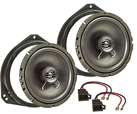 tomzz Audio 4039-000 TA16.5-Pro Lautsprecher Einbau-Set kompatibel mit Opel Corsa B C Tigra Vivaro Renault Traffic 165mm Koaxial System