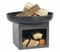 RedFire 81024 Juva Brasero en métal, Noir, 80 cm