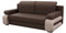 mb-moebel Modernes Sofa Schlafsofa Kippsofa mit Schlaffunktion Klappsofa Bettfunktion mit Bettkasten Couchgarnitur Couch Sofagarnitur 3er LEVIN02 (Braun + Beige)