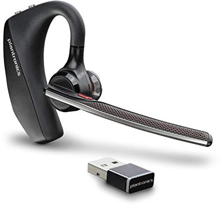 Plantronics - Voyager 5200 UC (Poly) - Auriculares Bluetooth de una Sola Oreja (monoaural) - Compatible para conectar a tu PC y/o Mac - Funciona con Equipos, Zoom y más - Cancelación de Ruido
