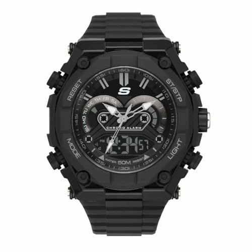 Skechers Herrenuhr, Chronographenwerk mit Silikon-, Leder- oder Edelstahlarmband