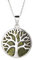 Eburya Irische Lebensbaum Kette & Anhänger aus Sterling Silber & Connemara Marmor
