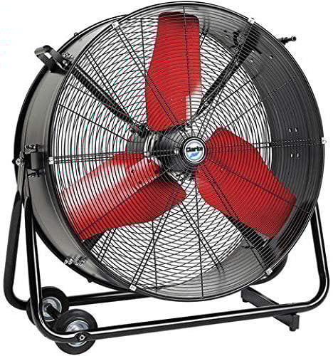Clarke CAMAX30 Extra High Output 30 Drum Fan, 230V, 2-Speed, 360° Adjustable Tilt, Energy Efficient A-Rated Cooling Fan
