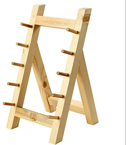 MYBA Massivholz-Durable Messerhalter bewegliches Hauptküchenmesser Aufbewahrung Messerblock Stehen fünf Schichten Messer-Rack Messerblock (Color : A)