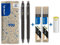 PILOT - 2er-Set Frixion Point Clicker - Tintenroller 0.5 mm mit löschbarer mit Druckmechani - Thermosensitiver Tinte + 2 Sets mit 3 Minen + Radiergummi - Scharwz - Nachfüllbar - Feiner Spitze