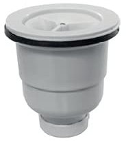 VALVULA PLATO DUCHA VERTICAL 90 mm ESPECIAL PARA PLATOS RESINA CON REJILLA