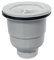 VALVULA PLATO DUCHA VERTICAL 90 mm ESPECIAL PARA PLATOS RESINA CON REJILLA