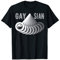 Schwul Stolz Gaysian LGBT Yin Yang Zeit Vergeht Uhr Zeiger T-Shirt