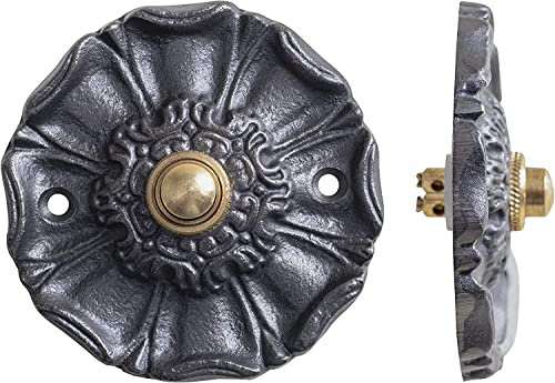 Assorted Collections Doorbell Push Button – Flower Design – Hardware – Electric Bell – Vintage Style – Two Wired – Easy Installation