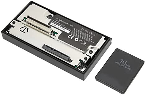 Sxhlseller Adaptador de Red de Interfaz SATA, Adaptador de Disco Duro HDD Profesional, para Host de Consola de Juegos PS2, con Tarjeta de Memoria FMCBV1.953 de 16 MB, para Viajar, Acampar, Escalar