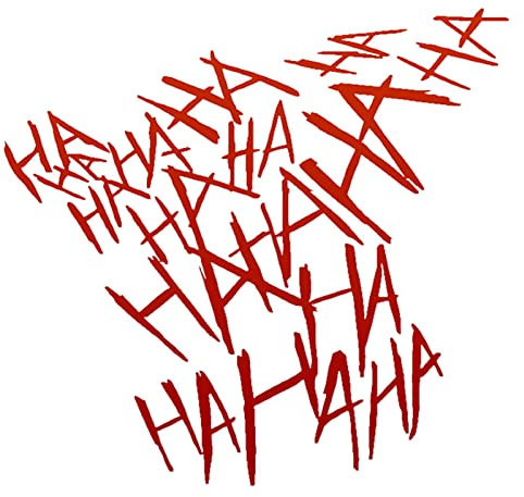 Yajimsa Adesivo Smily diabolico diavolo Smile-y, adesivo divertente per casco, adesivo impermeabile per adolescenti e bambini, adesivo per bottiglie d'acqua per veicoli e moto