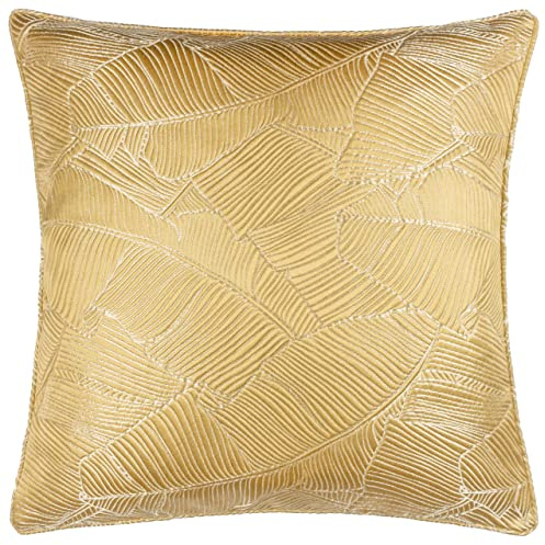 furn. Wylder Tropics Seymour Polyester Filled Cushion, Gold, Square