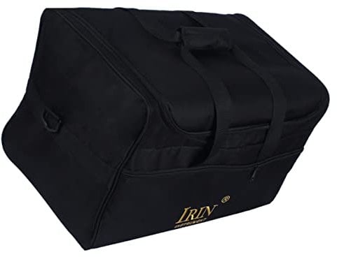MILISTEN Cajon Tasche Schwarz Erwachsene Stoff Zubehör Schwere Übungsriemen Taschen Professionell Einstellbare Pflicht Musikalische Reißverschlussgriff Reiseunterlage Tragbar Tragetrommel