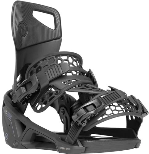 Nidecker Supermatic Snowboard - Fijación automática Universal, con Doble Entrada - Cómoda y fiable como una fijación clásica de Dos Correas - Negro